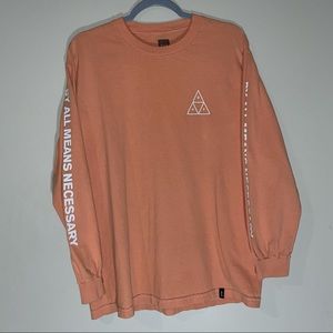 Huff Orange Long Sleeve Shirt